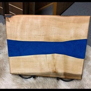 Blue Resin River Food Safe Cutting Board
